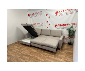 Sofa MARIO SLEEPING (Left corner, extendable)(Beige)(Exposition) Sofa MARIO SLEEPING (Left corner, extendable)(Beige)(Exposition)